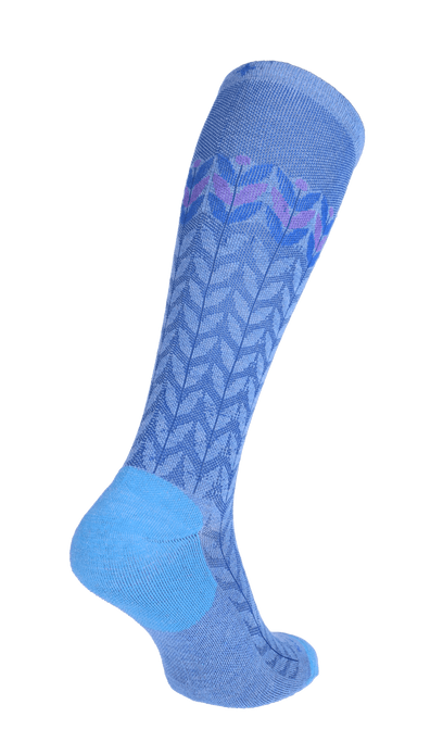 Bean Stalk Women Moderate Compression Socks Cornflower