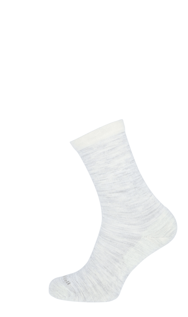 Plantar Cush Basic Crew Women Heel Spur Socks Ash