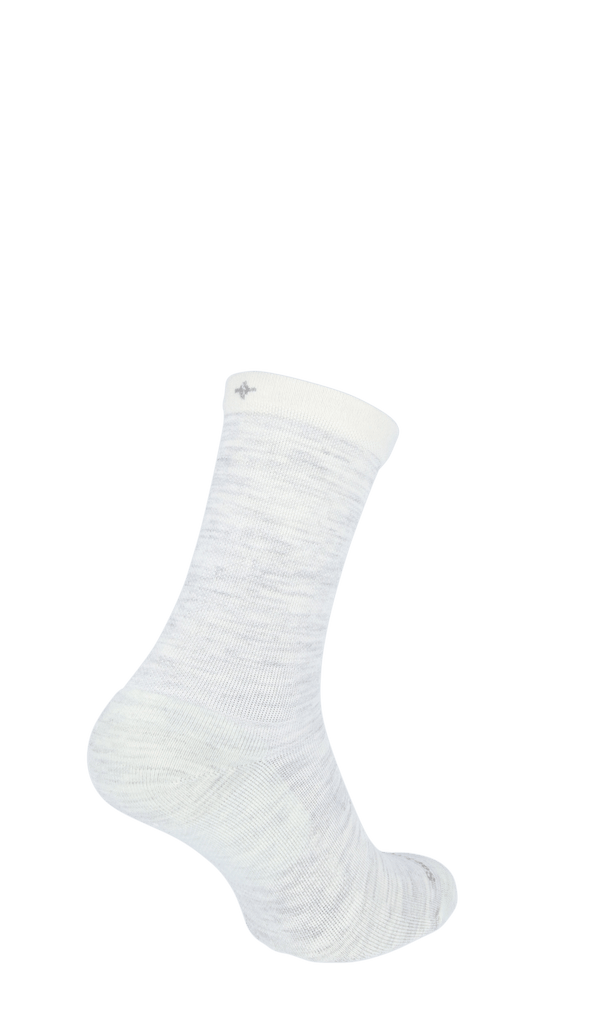 Plantar Cush Basic Crew Women Heel Spur Socks Ash