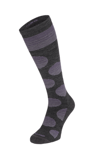 Featherweight Dot Women Moderate Compression Socks Charcoal