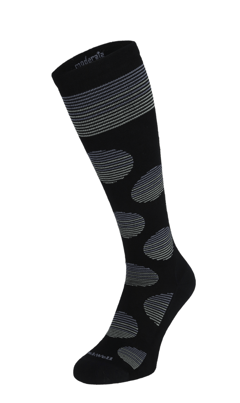 Featherweight Dot Women Moderate Compression Socks Black