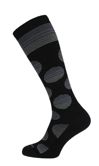 Featherweight Dot Women Moderate Compression Socks Black