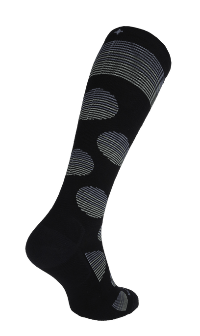 Featherweight Dot Women Moderate Compression Socks Black