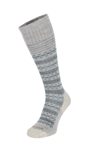 Mini Fairisle Women Moderate Compression Socks Barley