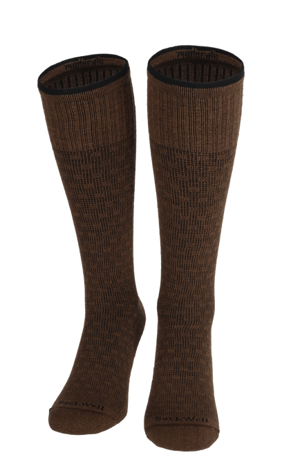 Shadow Box Men Moderate Compression Socks Bark