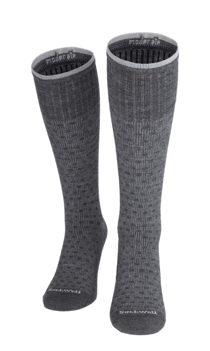 Shadow Box Men Moderate Compression Socks Charcoal