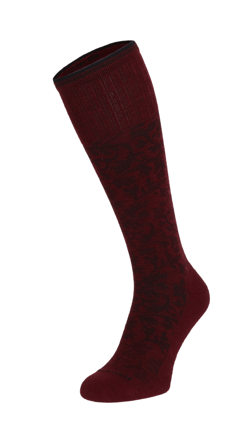 Damask Women Moderate Compression Socks Cranberry