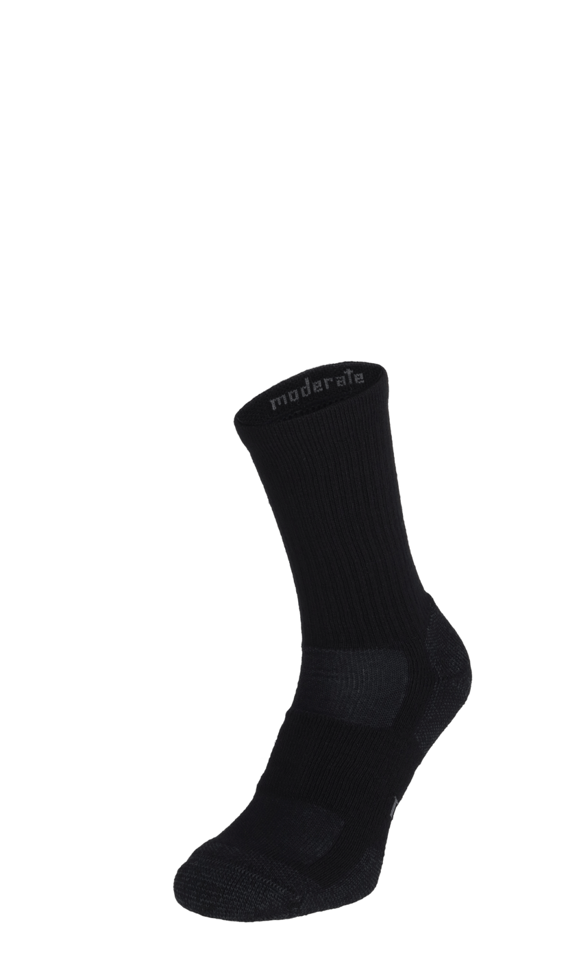 Walk About Crew Men Compression Hiking Socks Black