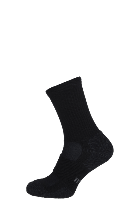 Walk About Crew Men Compression Hiking Socks Black