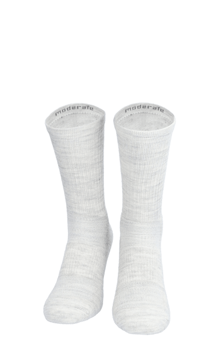 Walk About Crew Women Compression Hiking Socks Ash