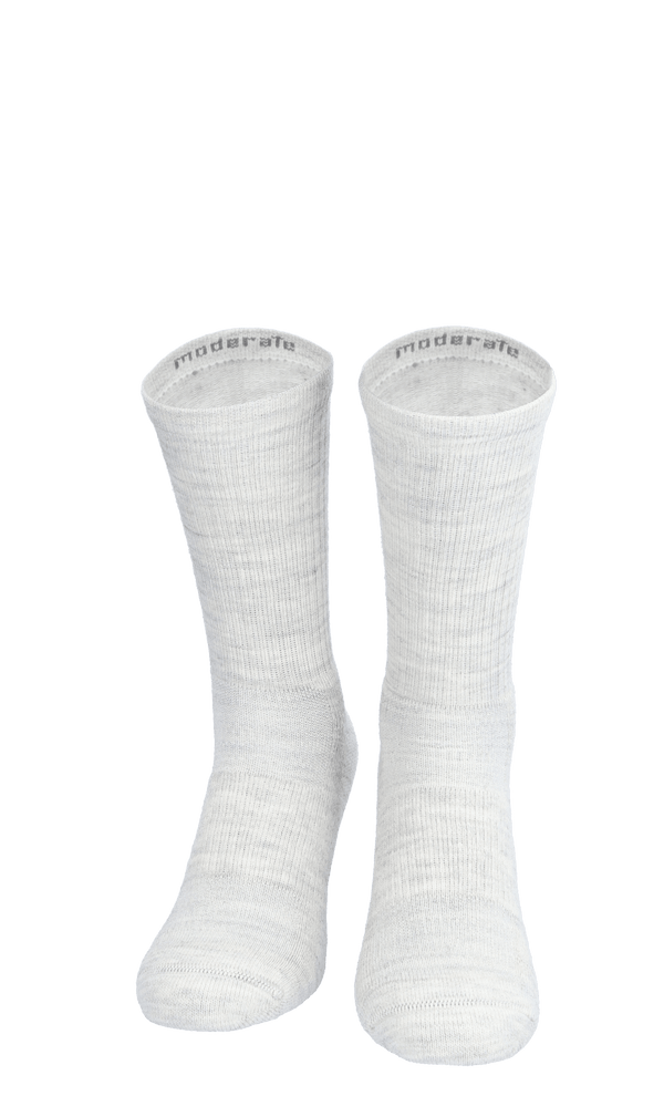 Walk About Crew Women Compression Hiking Socks Ash