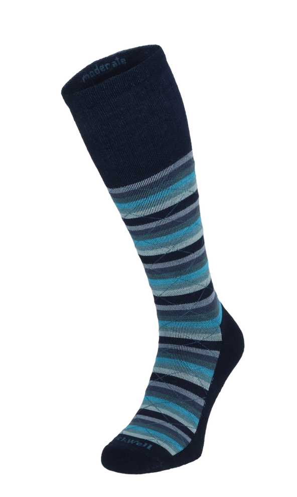 Full Array Women Moderate Compression Socks Navy