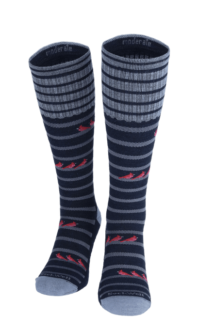 Cardinals Women Moderate Compression Socks Navy