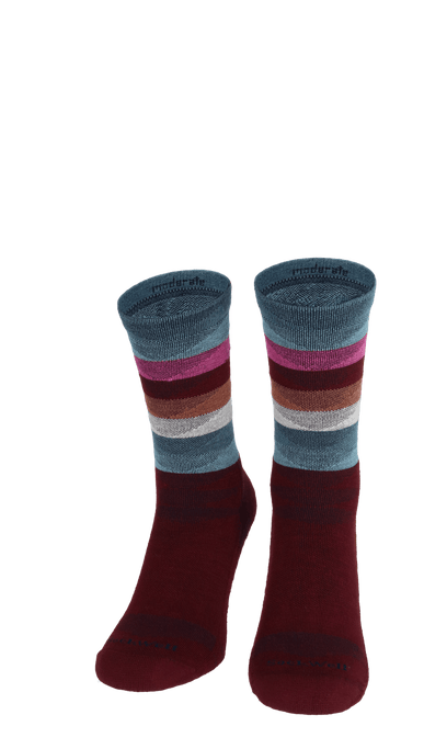 Peaks Women Compression Hiking Socks Cranberry