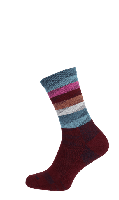 Peaks Women Compression Hiking Socks Cranberry