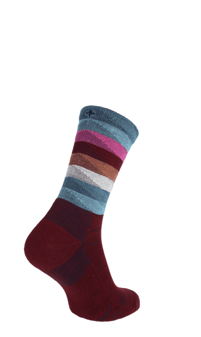 Peaks Women Compression Hiking Socks Cranberry