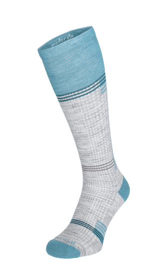 Dash Women Moderate Compression Socks Light Grey