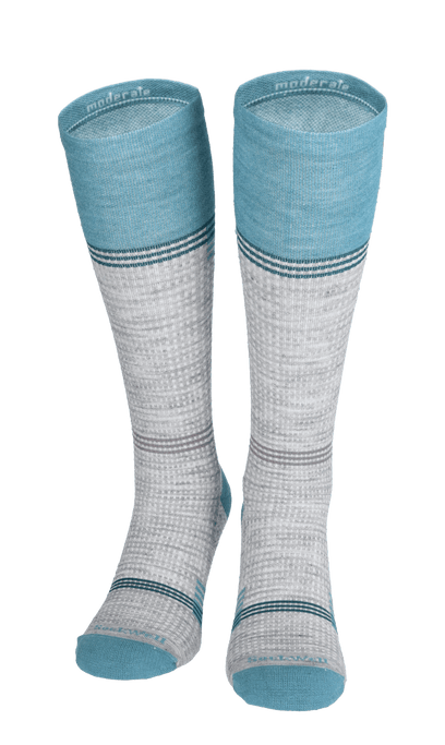 Dash Women Moderate Compression Socks Light Grey