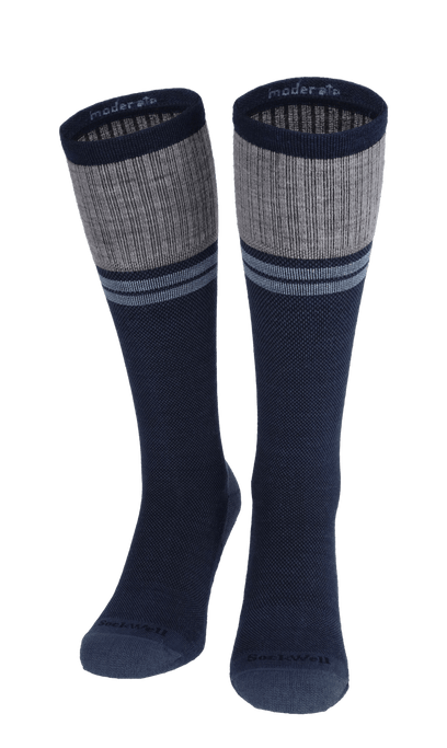 Sportster Men Moderate Compression Socks Denim