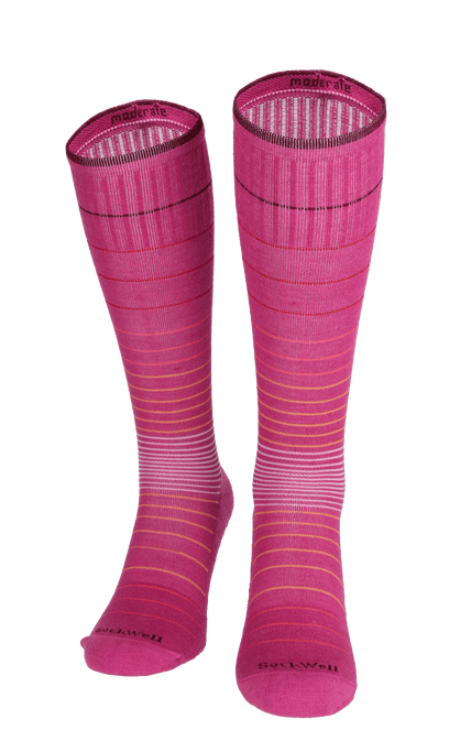 Circulator Women Moderate Compression Socks Raspberry