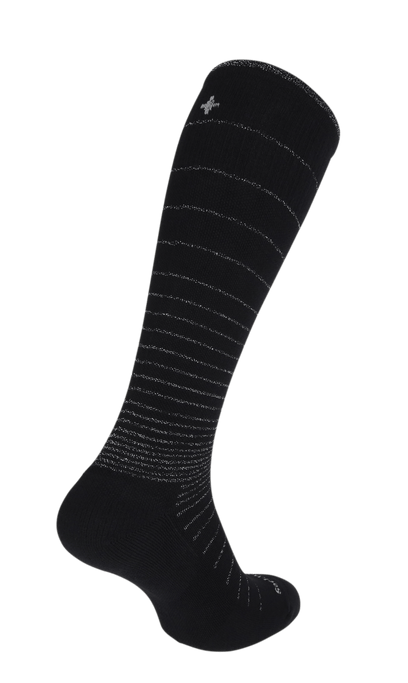 Circulator Women Moderate Compression Socks Black Sparkle