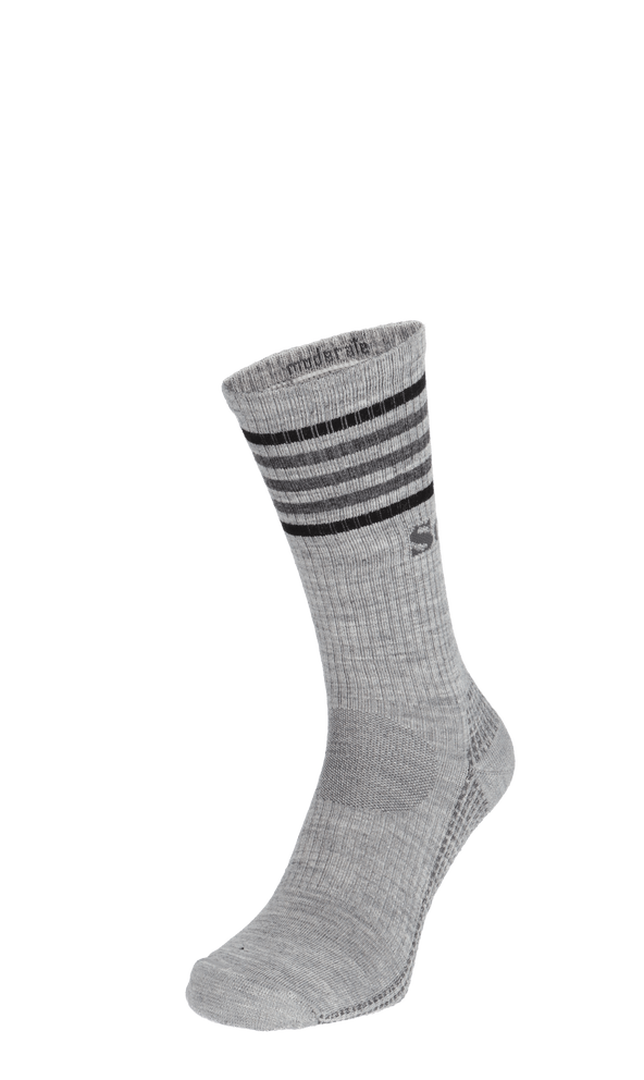 Run Club Crew Men's Compression Sport Socks Light Grey