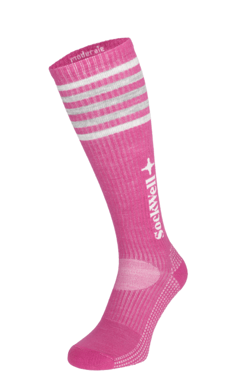 Run Club Knee High Women's Compression Sport Socks Raspberry