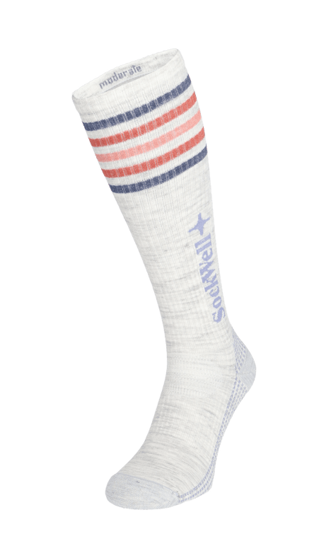 Run Club Knee High Women's Compression Sport Socks Ash