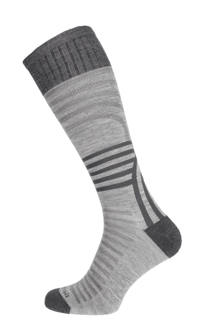 Track & Field Men's Compression Sports Socks Light Grey