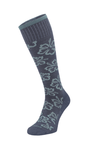 Featherweight Florista Women Moderate Compression Socks Denim