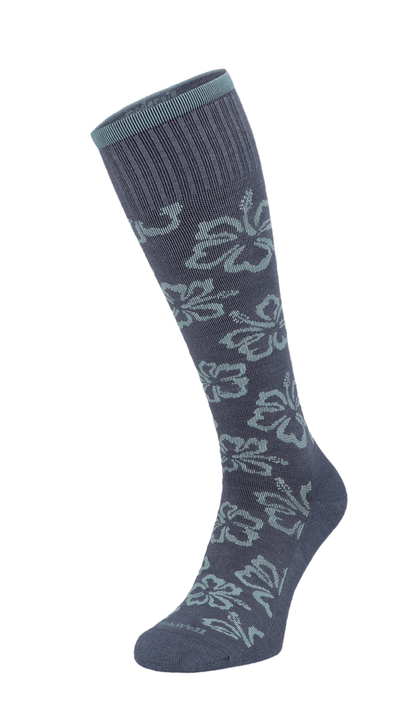 Featherweight Florista Women Moderate Compression Socks Denim