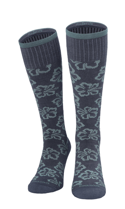Featherweight Florista Women Moderate Compression Socks Denim