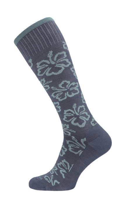 Featherweight Florista Women Moderate Compression Socks Denim