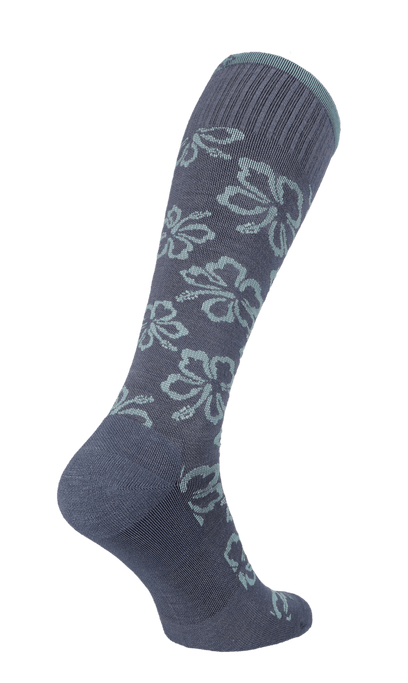 Featherweight Florista Women Moderate Compression Socks Denim