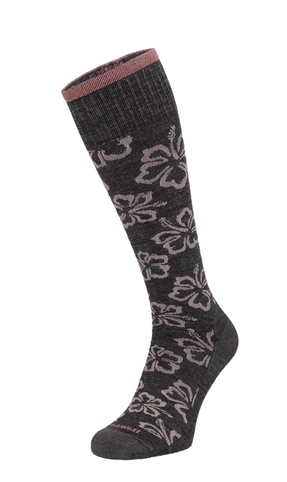 Featherweight Florista Women Moderate Compression Socks Charcoal
