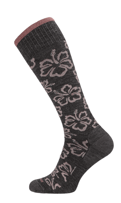 Featherweight Florista Women Moderate Compression Socks Charcoal