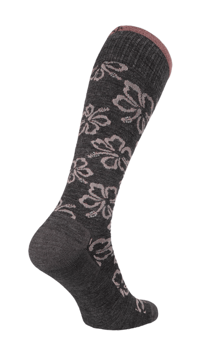 Featherweight Florista Women Moderate Compression Socks Charcoal