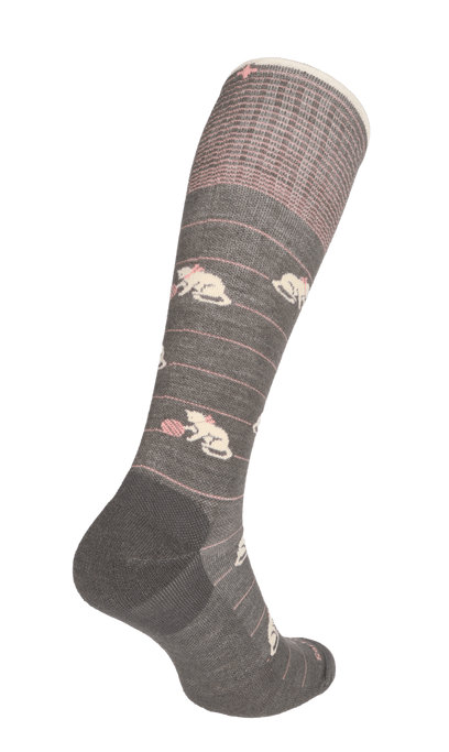 Playful Women Moderate Compression Socks Mushroom