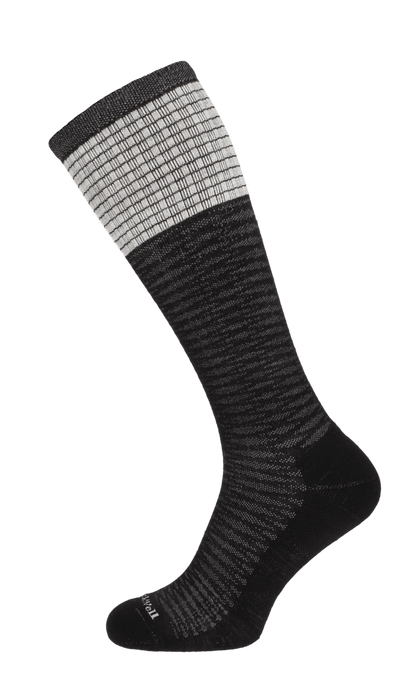 Laced Women Firm Compression Socks Black