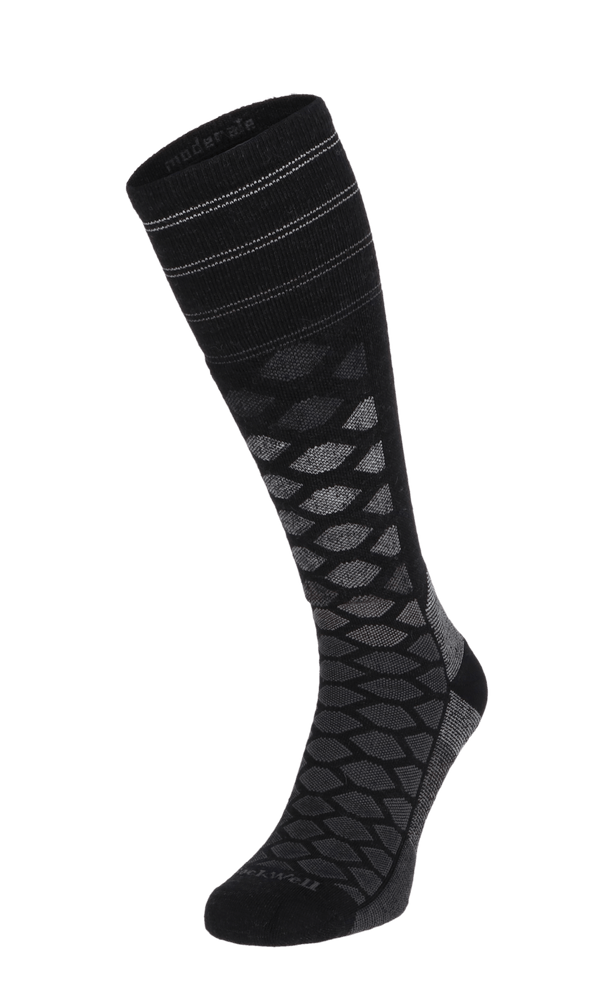 The Edge Medium Men Moderate Compression Ski Socks Black