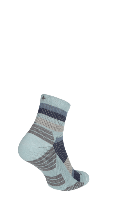 Journey Quarter Women's Compression Hiking Socks Chambray