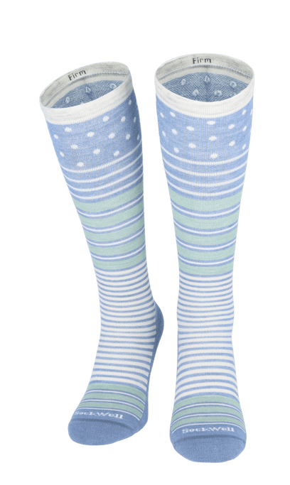 Twister Women Firm Compression Socks Bluestone