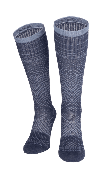 Micro Grade Women's Moderate Compression Socks Denim