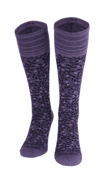 New Leaf Women Firm Compression Socks Plum