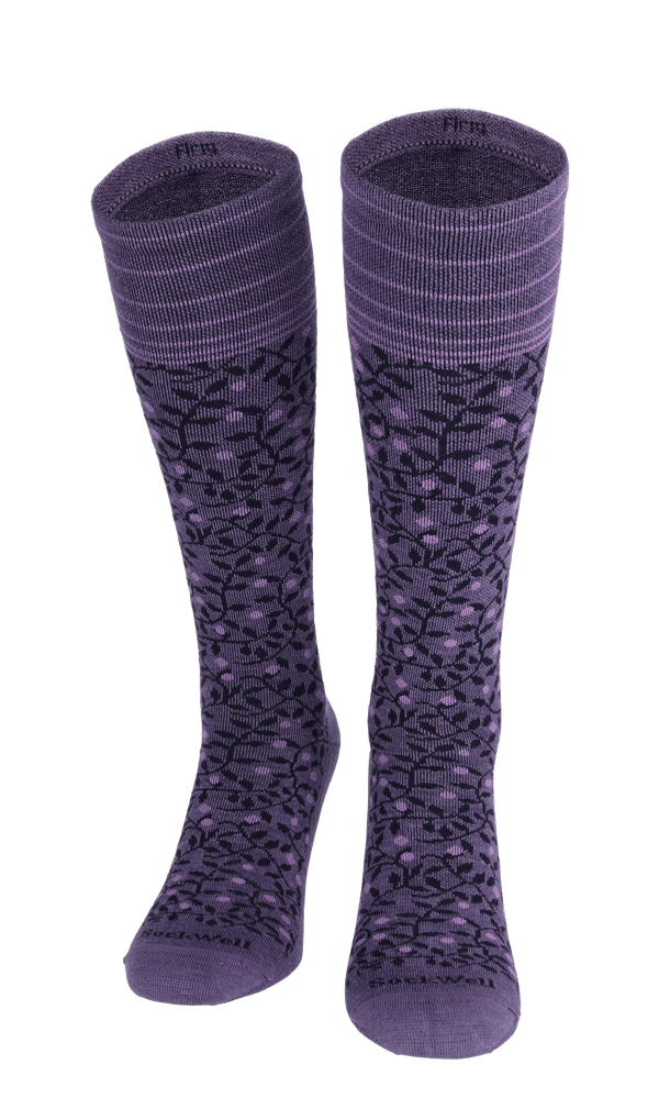 New Leaf Women Firm Compression Socks Plum