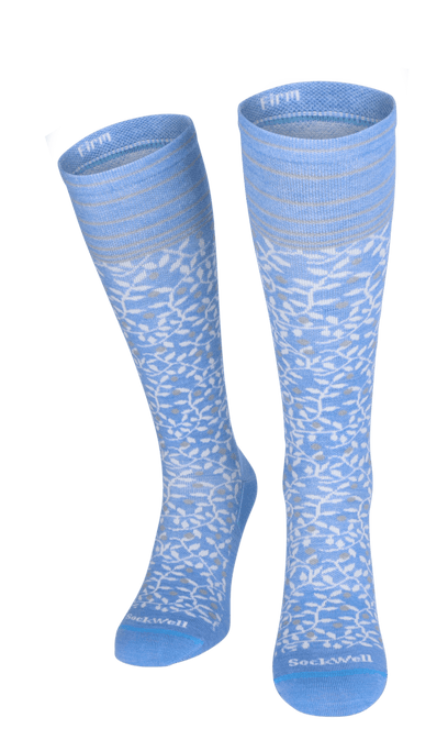 New Leaf Women Firm Compression Socks Cornflower