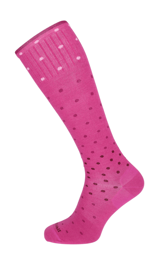 On The Spot Women Moderate Compression Socks Raspberry