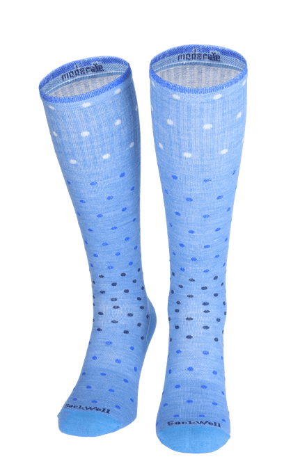 On The Spot Women Moderate Compression Socks Cornflower