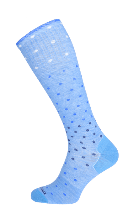 On The Spot Women Moderate Compression Socks Cornflower