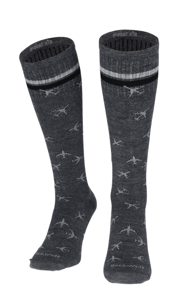 In Flight Men Compression Socks Class 1 Charcoal